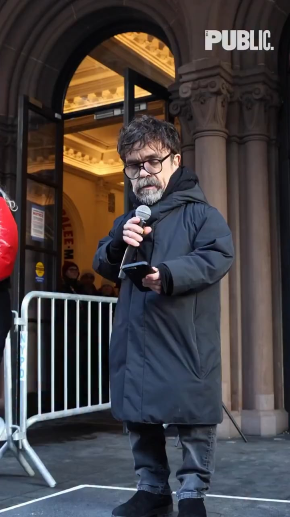 Peter Dinklage recites poem for Renee Good who was killed by ICE.