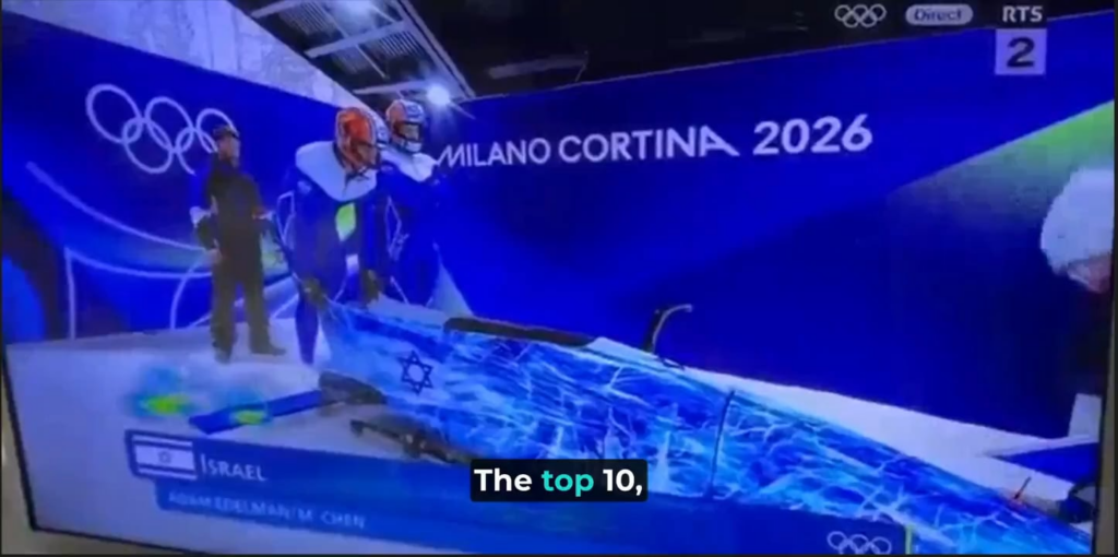 Swiss tv commentator took the opportunity to remind viewers a pilot from the Israeli bobsleigh team at the Olympics is a self defined Zionist to the core and all the war crimes the pilot has openly supported, while calling out the on going genocide in Gaza