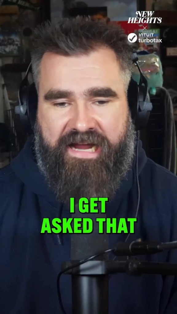 Jason Kelce and Matt Damon talk parenting advice: "First thing I tell people asking for advice with kids is don't listen to any advice anybody else gives you." Damon says his biggest advice is "don't blink"