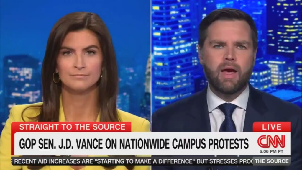 Kaitlan Collins enters her "Legend" era after cornering JD Vance on his J6 fundraising during an interview.