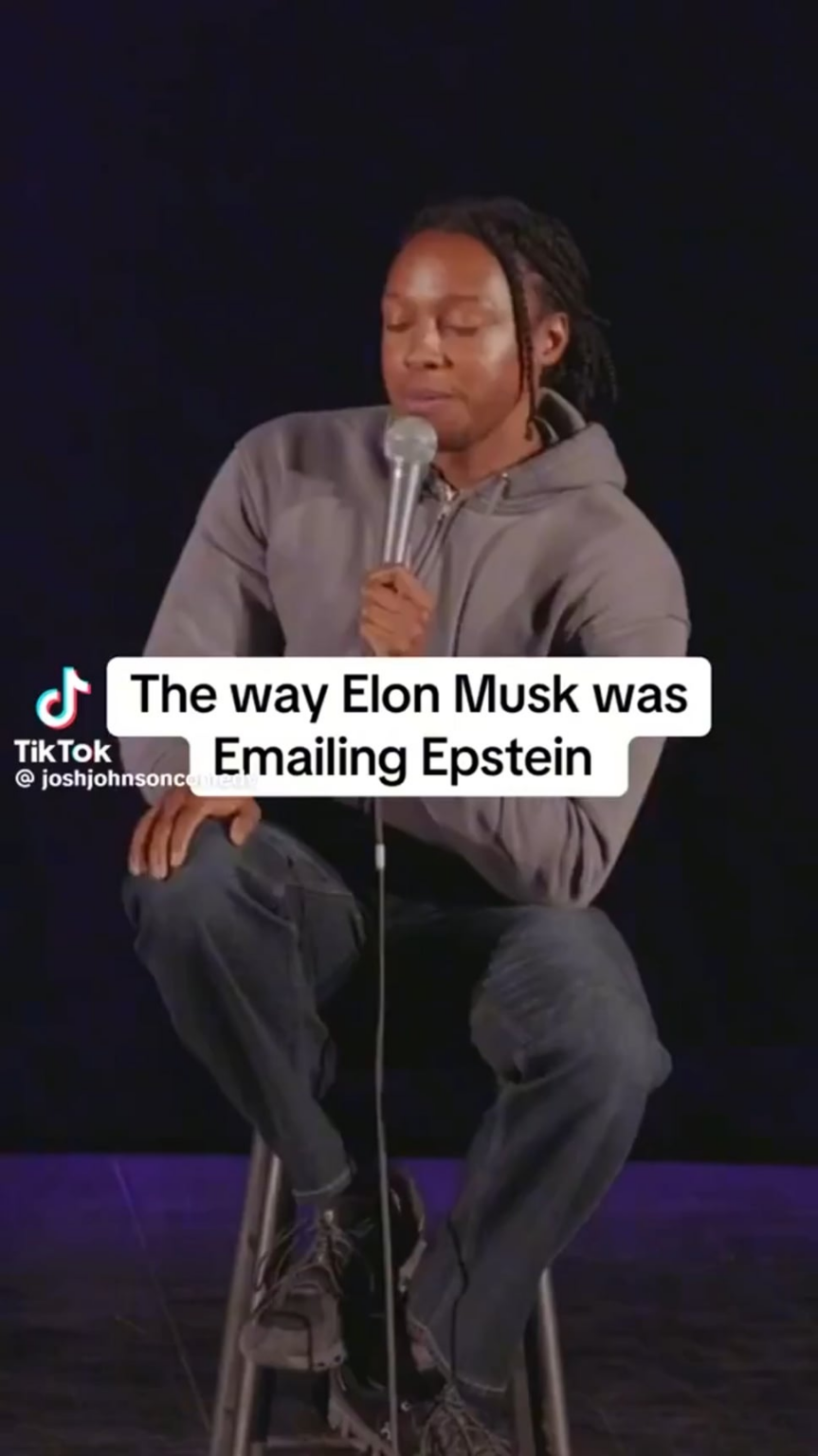 The Daily Show's Josh Johnson on Elon and Epstein: "I'm surprised that Jeffrey Epstein did not think Elon Musk was the police. The way that this man was emailing so thirsty... I've never seen someone send an email like they were wearing a wire"