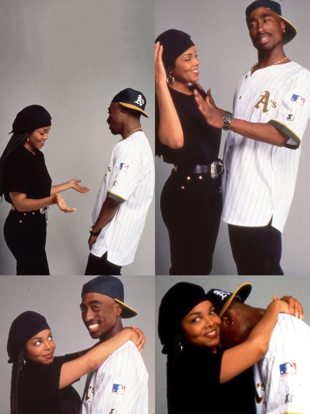 American stars Tupac Shakur and Janet Jackson. Credit: Instagram| its.priscy