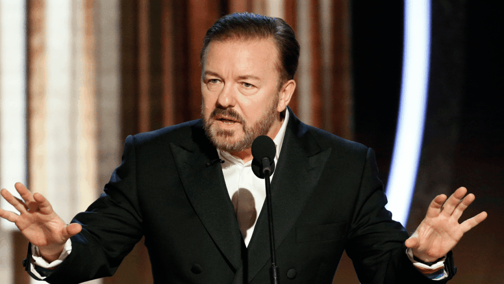 Ricky Gervais Reminds Stars to Leave Politics Out of Speeches Ricky Gervais