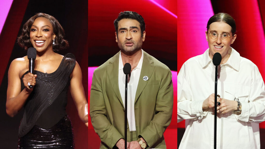 Ego Nwodim, Kumail Ali Nanjiani and Robby Hoffman