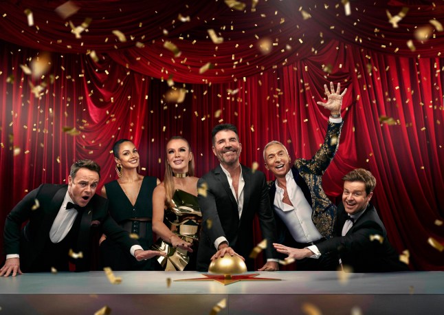Ant & Dec and Alesha Dixon, Amanda Holden, Simon Cowell, Bruno Tonioli