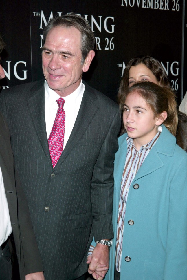 Mandatory Credit: Photo by Matt Baron/BEI/Shutterstock (436581r) Tommy Lee Jones and daughter Victoria 'THE MISSING' FILM PREMIERE, NEW YORK, AMERICA - 16 NOV 2003