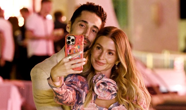 DUBAI, UNITED ARAB EMIRATES - JANUARY 20: Hugo Taylor and Millie Mackintosh attend the launch of 818 Tequila in the UAE hosted by Kendall Jenner with an after party at Cloud22 during the Grand Reveal Weekend for Atlantis The Royal, Dubai's new ultra-luxury hotel on January 20, 2023 in Dubai, United Arab Emirates. (Photo by Jeff Spicer/Getty Images for Atlantis The Royal)