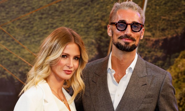 Millie Mackintosh and Hugo Taylor attend the Mission: Impossible The Final Reckoning Global Premiere at the Leicester Square Gardens