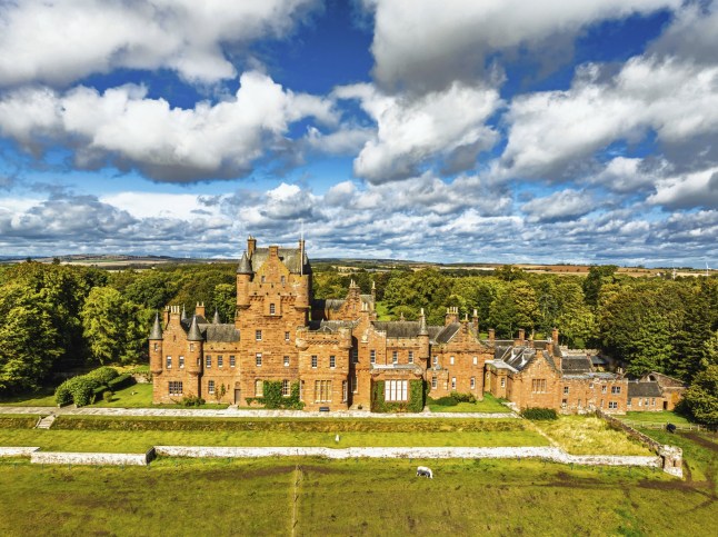 Mandatory Credit: Photo by Maciej Olszewski/imageBROKER/Shutterstock (15588164af) Ayton Castle from a drone, Ayton, Eyemouth, Scottish Borders, Scotland, UK Various 25bace