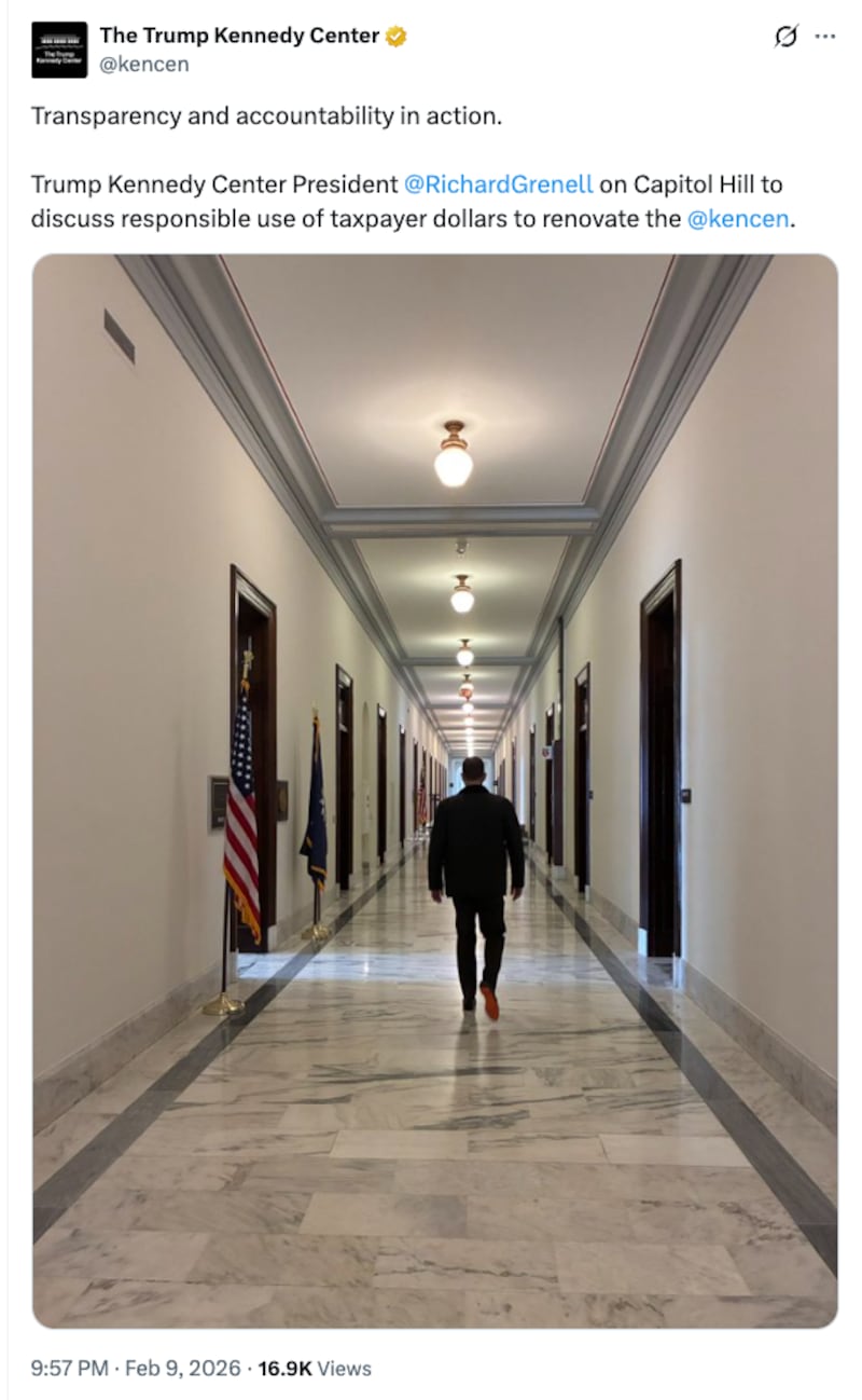 Ric Grenell walking the halls of Capitol Hill