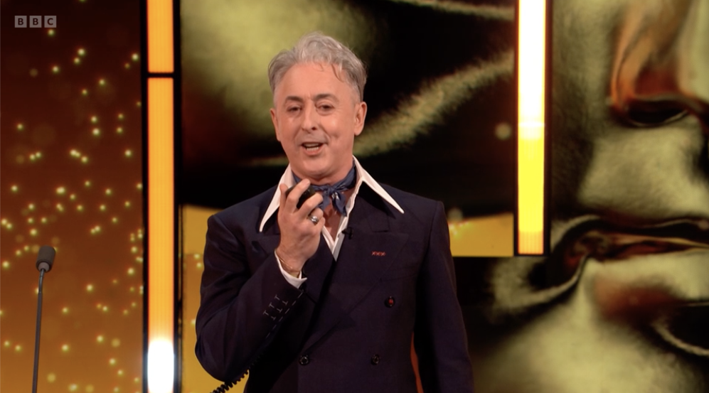 Alan Cumming during his subdued opening monologue