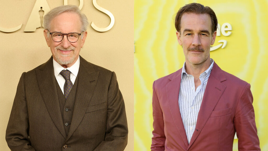 Steven Spielberg and James Van Der Beek