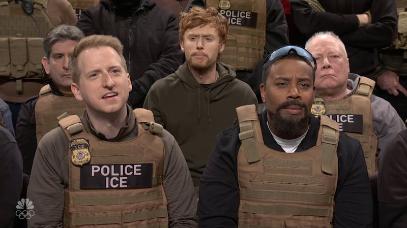SNL, ICE agents played by James Austin Johnson, Ben Marshall, Kenan Thompson