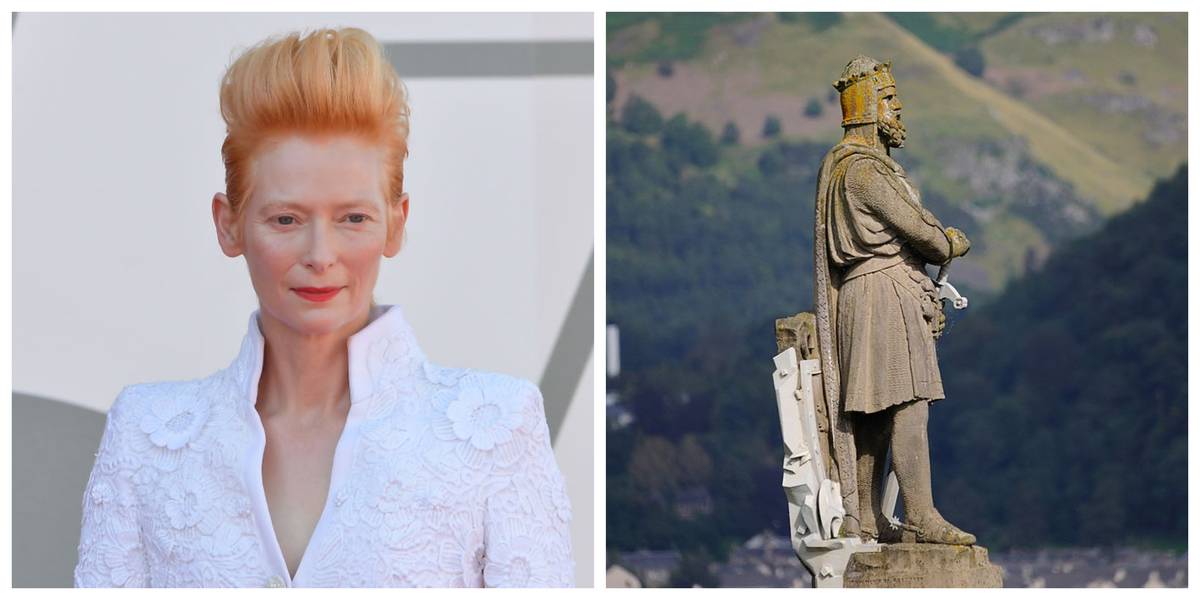 Tilda Swinton and Robert the Bruce 