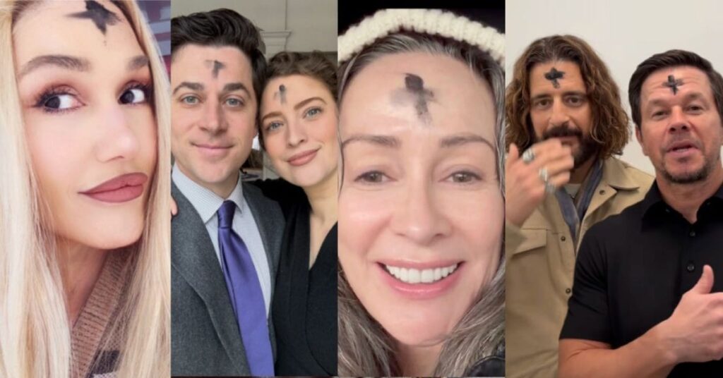 Catholic Celebrities Wear Ash Wednesday Ashes, Urge Holiness Catholic Celebrities Wear Ash Wednesday Ashes, Urge Holiness