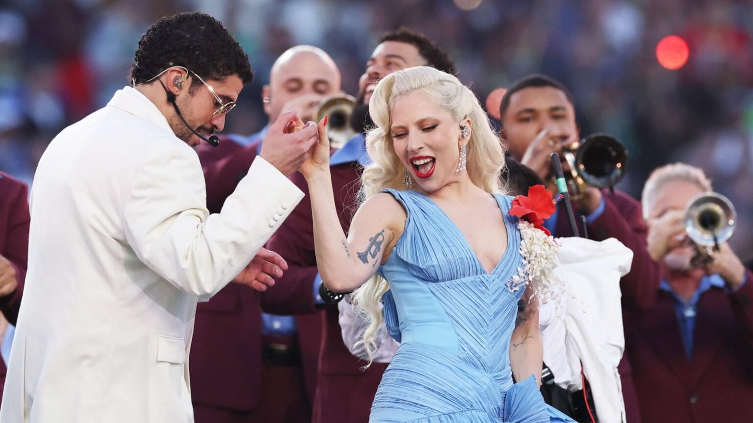Lady Gaga 'Wouldn't Have Missed' Chance to Join Bad Bunny During Halftime Show 'for the World'