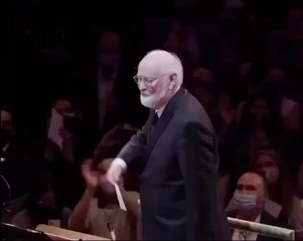John Williams conducting his 'Imperial March' from Star Wars to celebrate his 90th birthday