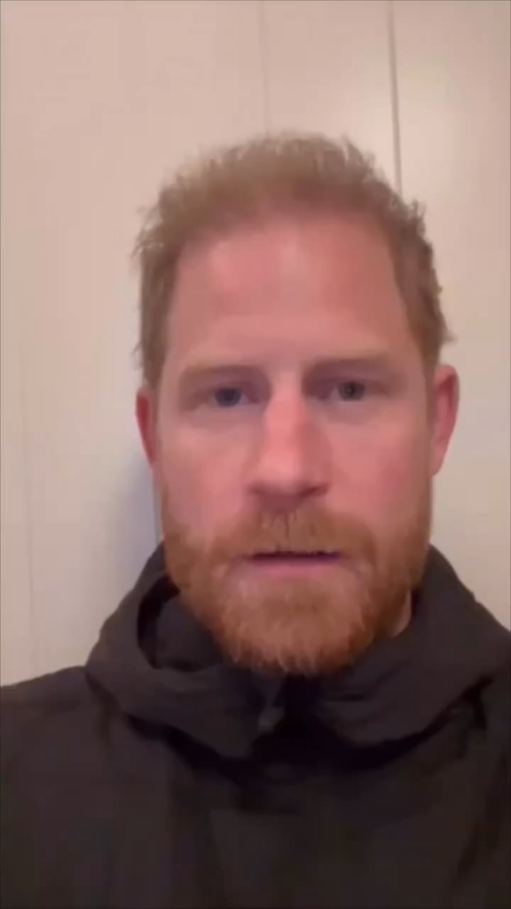 Prince Harry recorded a video for Superhumans Center to mark the anniversary of the start of the war in Ukraine