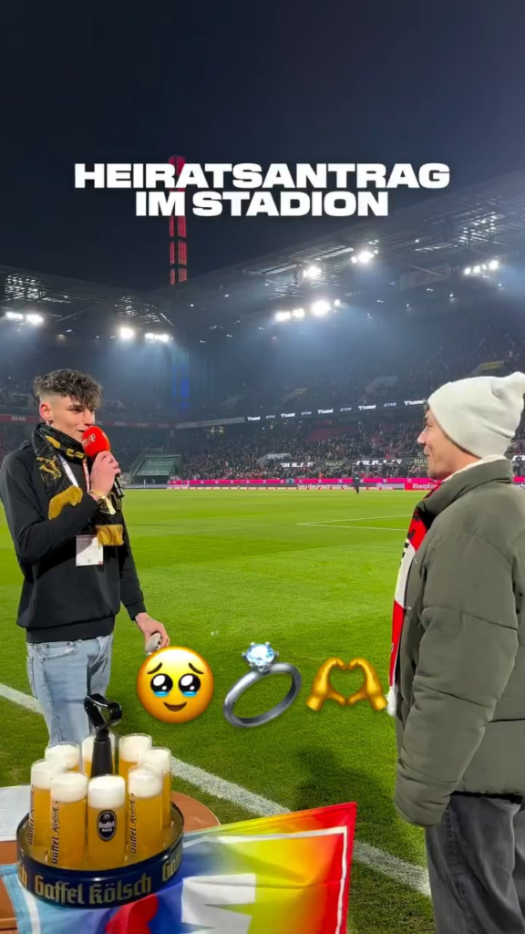 German soccer referee Pascal Kaiser proposed to his boyfriend during a break at an FC Koln match in Cologne