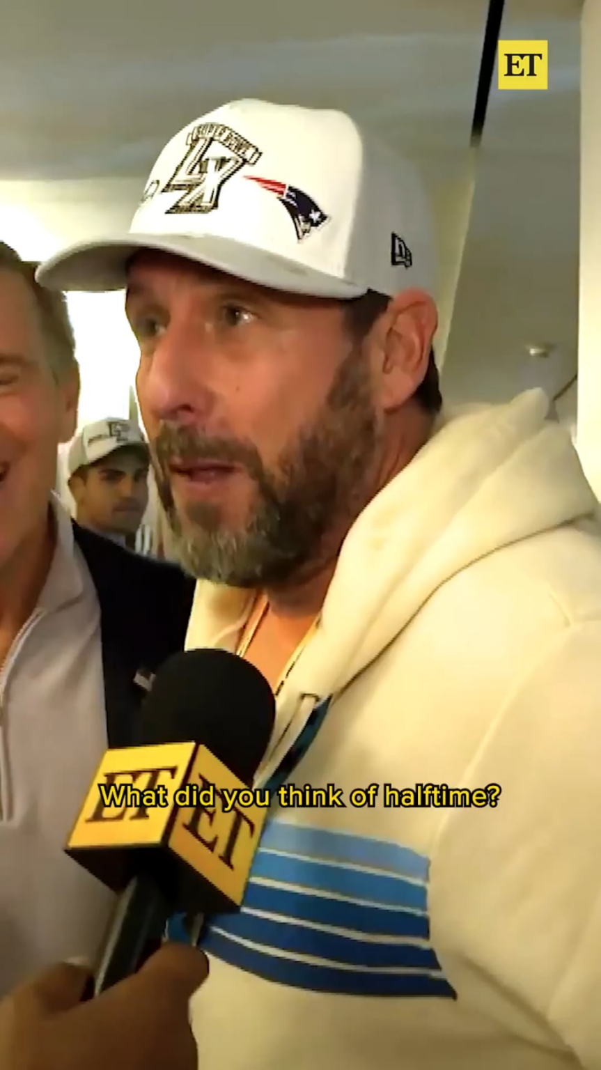 Adam Sandler praised Bad Bunny after his historic Super Bowl performance