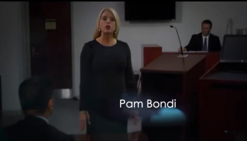 “I’ll fight to put human trafficking monsters where they belong, behind bars.” -Pam Bondi in her 2014 Florida AG campaign ad.