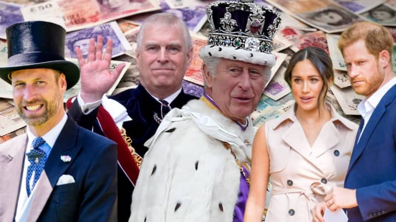 King Charles is still at the top when it comes to wealth.MEGA