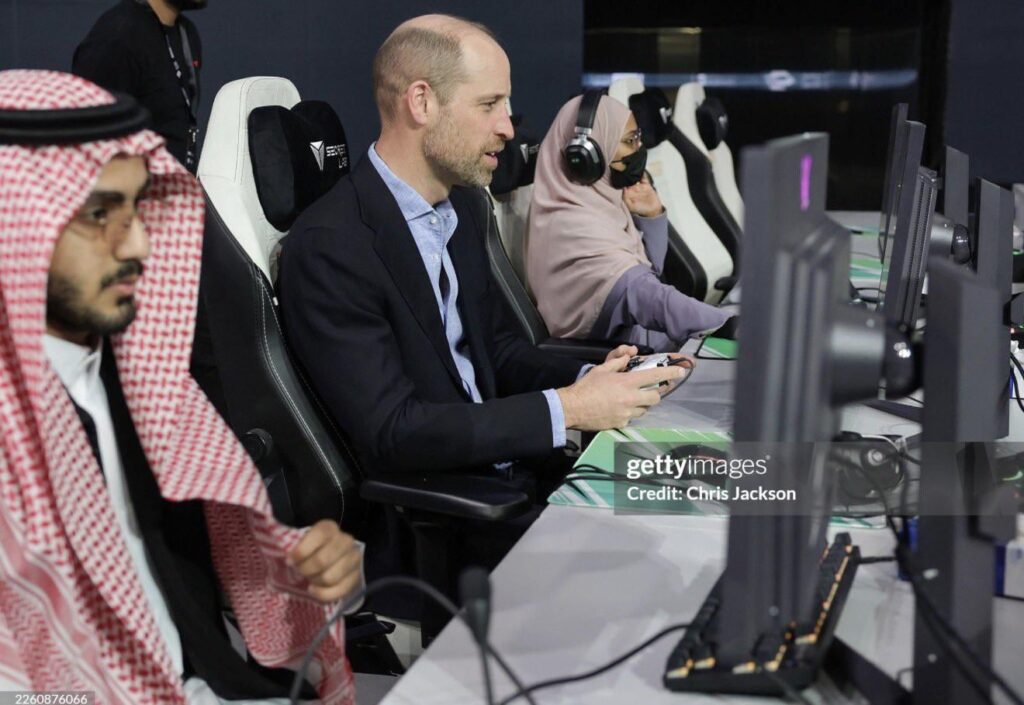 Prince William takes part in E-Sports tournament in Riyadh