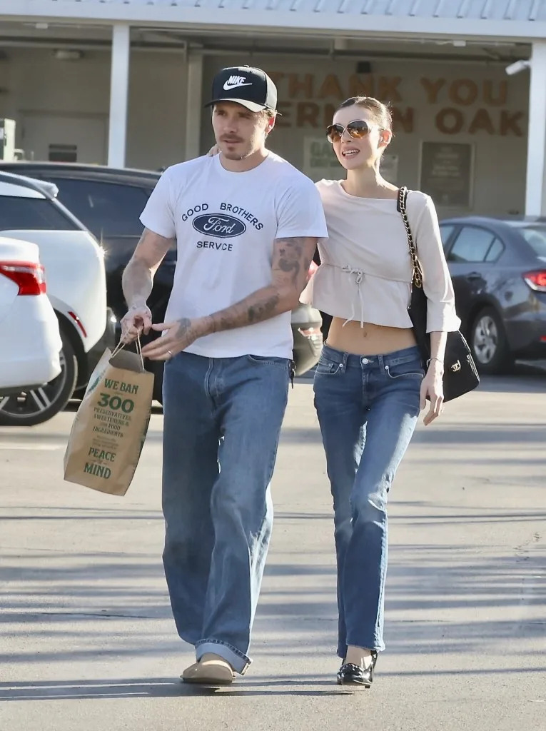 A source told the Sun that Brooklyn got laser treatment because he wanted the tattoo “gone.” Javiles/Bruce / BACKGRID