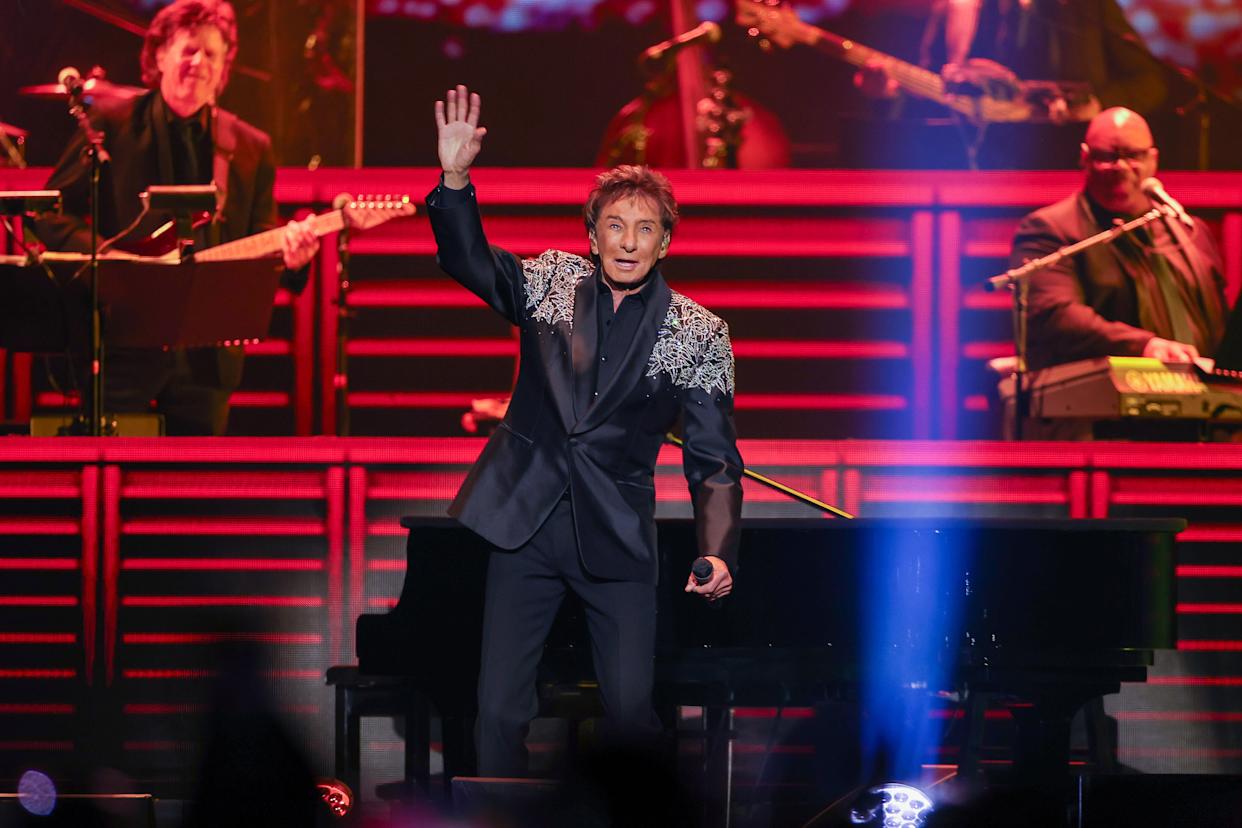 Barry Manilow performs during the 