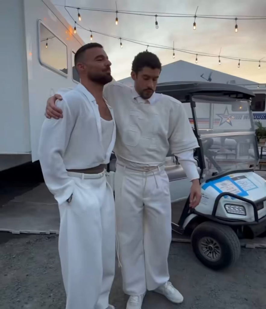 Bad Bunny and Ricky Martin emotional together backstage after their Super Bowl Halftime performance