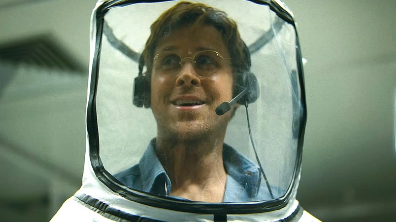 Ryan Gosling's Ryland Grace smiles in Project Hail Mary