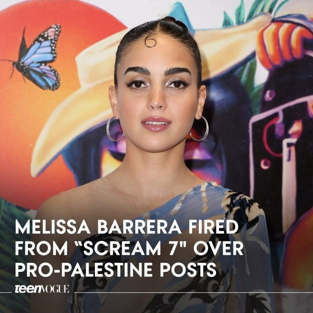 Friendly reminder ahead of Scream 7 release - Melissa Barrera was fired for her Pro-Palestine posts