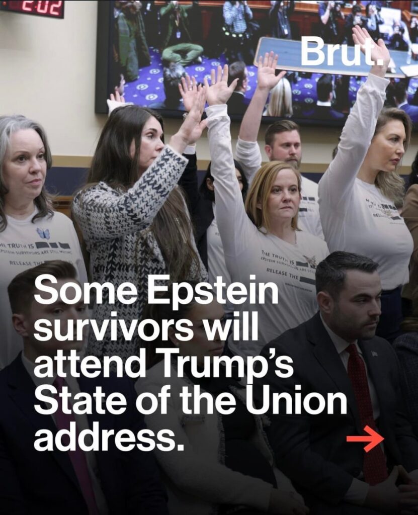 Multiple survivors of Jeffrey Epstein were extended invites from Democratic lawmakers to attend Trump’s State of the Union address Tuesday.