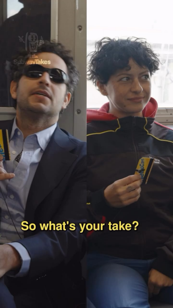 Alia Shawkat’s subway take: Celebrities should stop doing commercials. Now every commercial is a big celebrity.