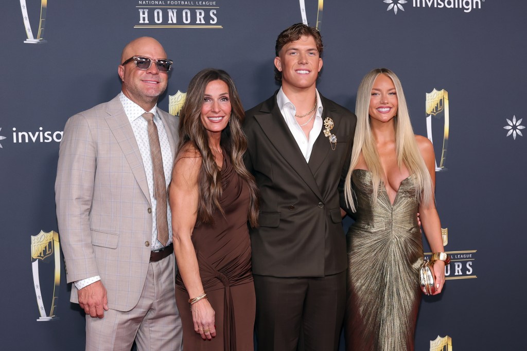 Brandon Dart, Kara Dart, Jaxson Dart and Marissa Ayers attend the 15th Annual NFL Honors