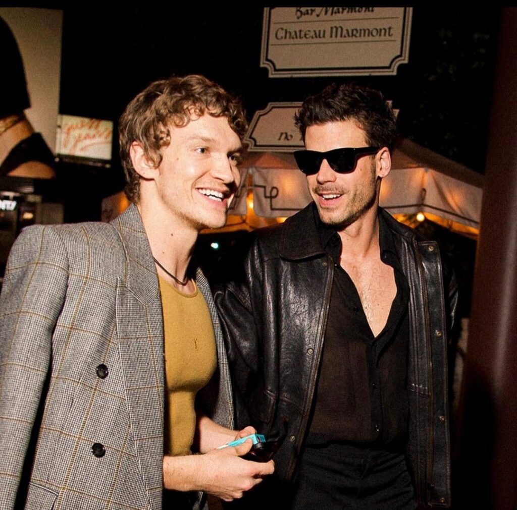 François Arnaud and Connor Storrie arriving at the Grammy after party