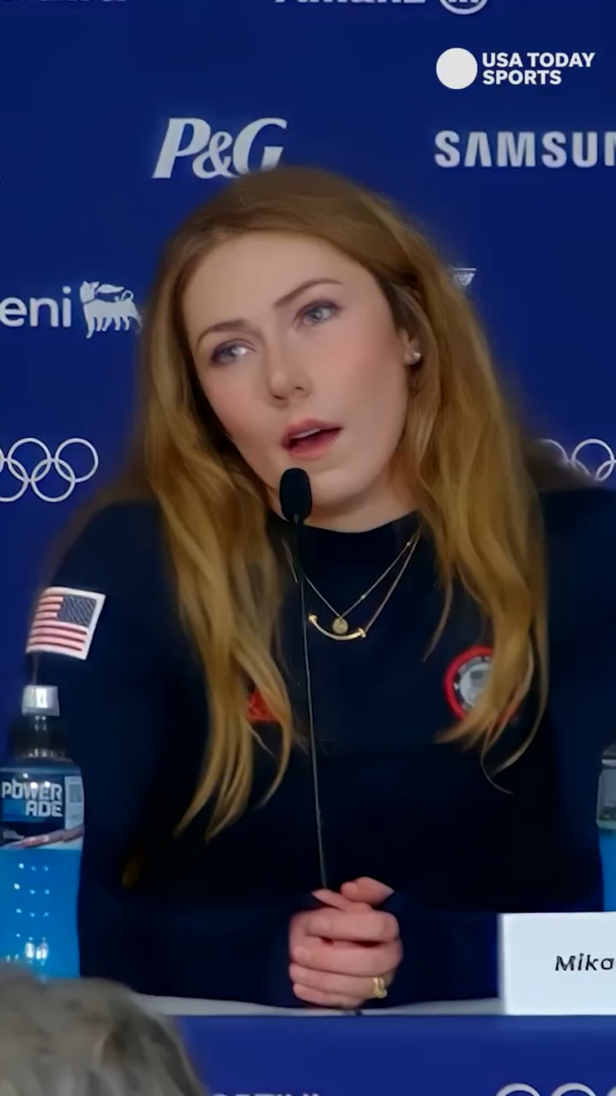 Mikaela Shiffrin was asked how she feels representing the United States at the Olympics despite the political tensions in the country. The two-time gold medalist quoted Nelson Mandela as part of her answer