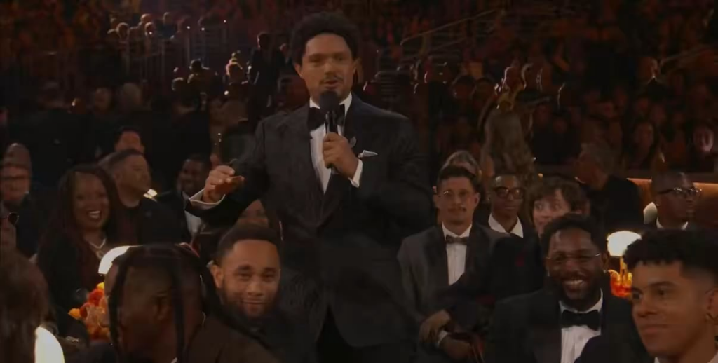 Trevor Noah to Kendrick Lamar at the GRAMMYS: “I actually thought about roasting you, and then I remembered what you can do to light-skinned men from other countries”