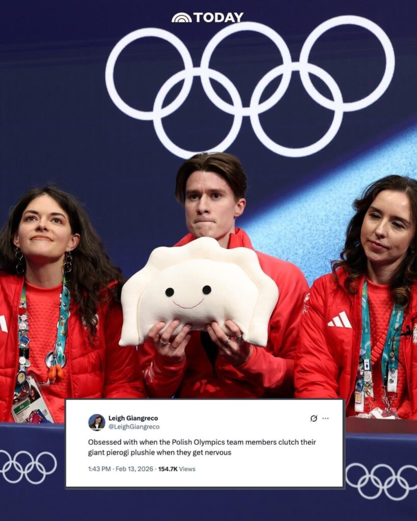 Team Poland’s pierogi becomes an unofficial mascot at the Winter Olympics
