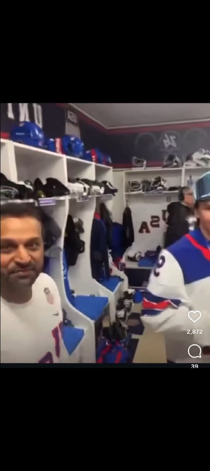 Larkin's Live Stream Shows Kash Patel Partying with Team USA's Men's Hockey Team