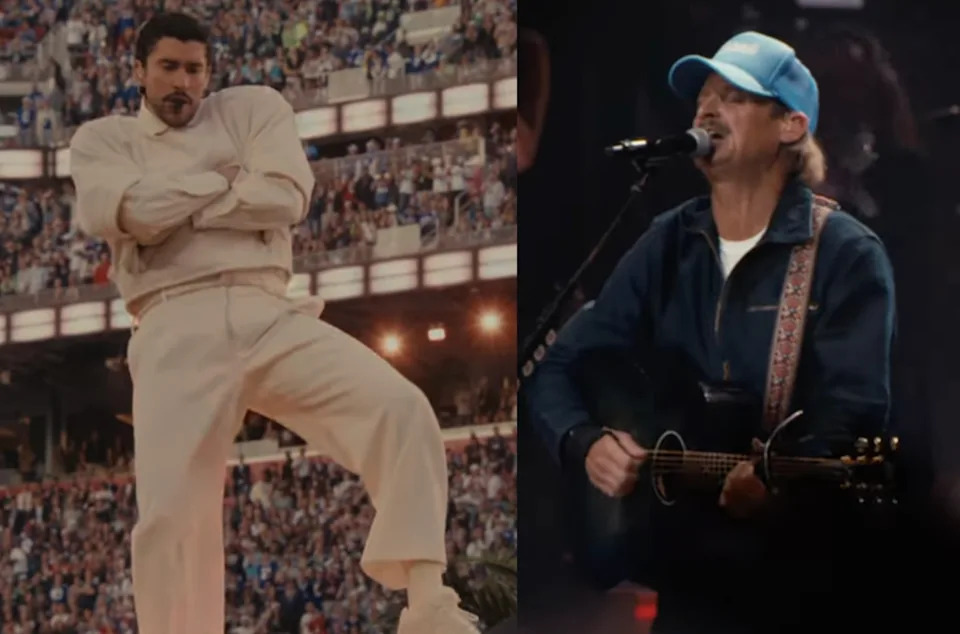 The two halftime shows.NFL&sol;Turning Point USA