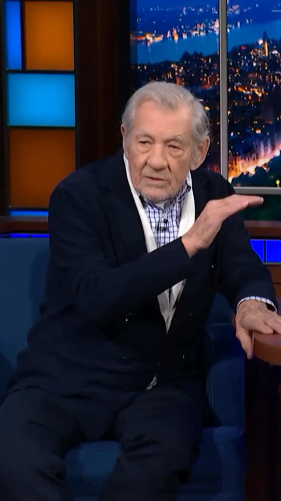 Sir Gandalf delivers a masterclass and a poignant sentiment.