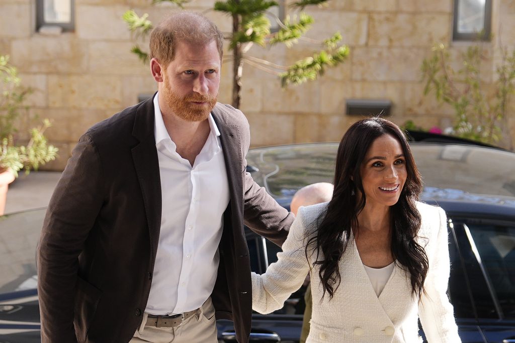The Duke and Duchess of Sussex attend a World Health Organisation roundtable in Jordan