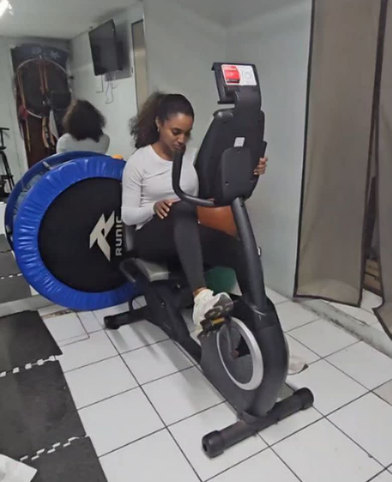 Gabrielle Henry in the hospital Gabrielle Henry/Instagram