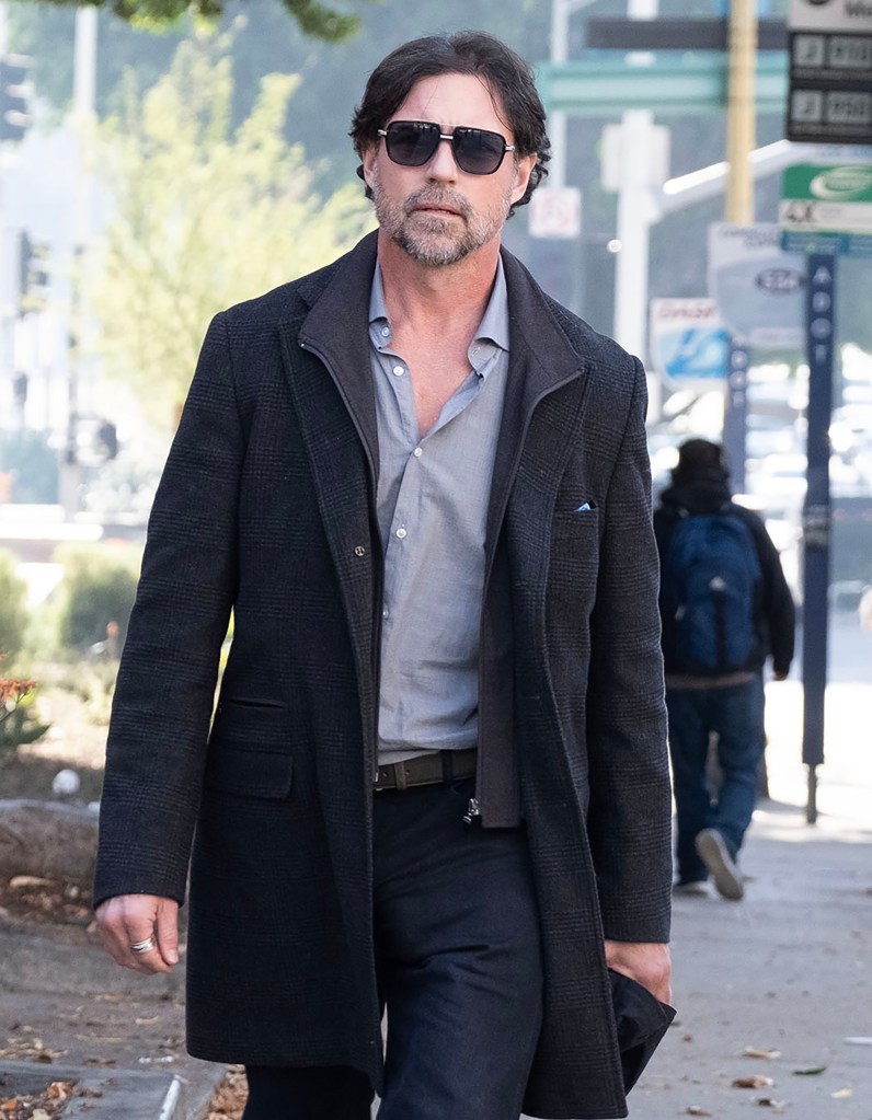 Aaron Phypers arrives at Stanley Mosk Court, Downtown Los Angeles