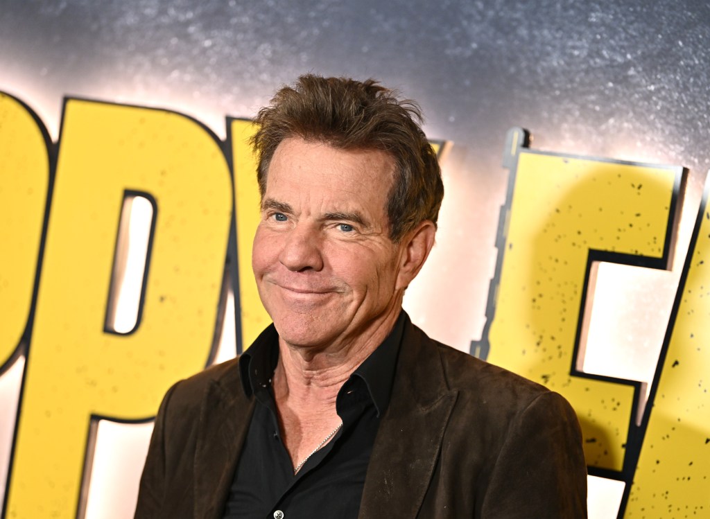 Dennis Quaid smiling at the Happy Face | Tastemaker Screening.