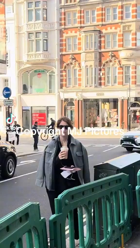 Princess Eugenie filmed today in London Princess Eugenie filmed today in London