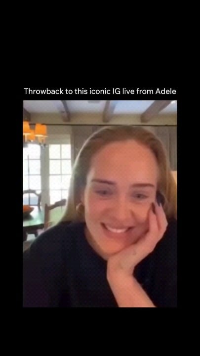 Adele's iconic Instagram Live