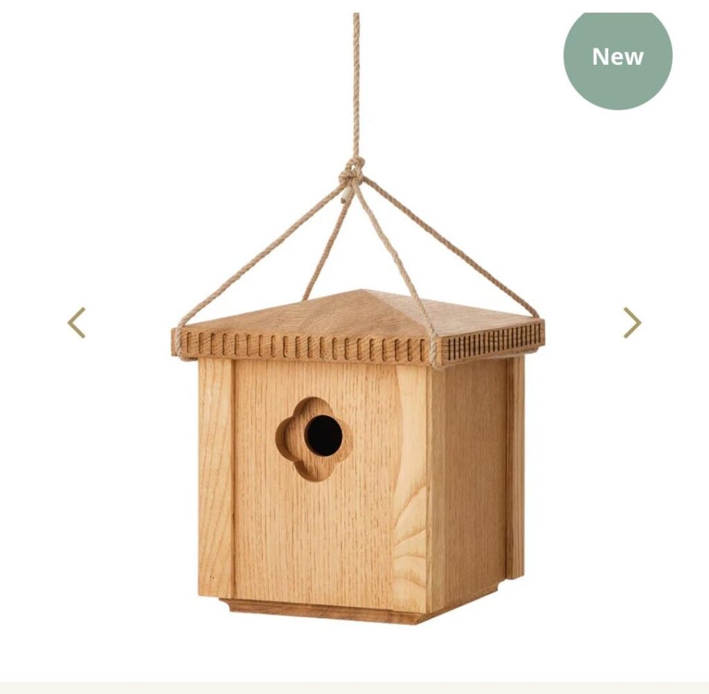 Highgrove Gardens selling £200 bird house handcrafted by students at the King’s Foundation Snowdon School of Furniture and created to mark the launch of 'Finding Harmony’ doc