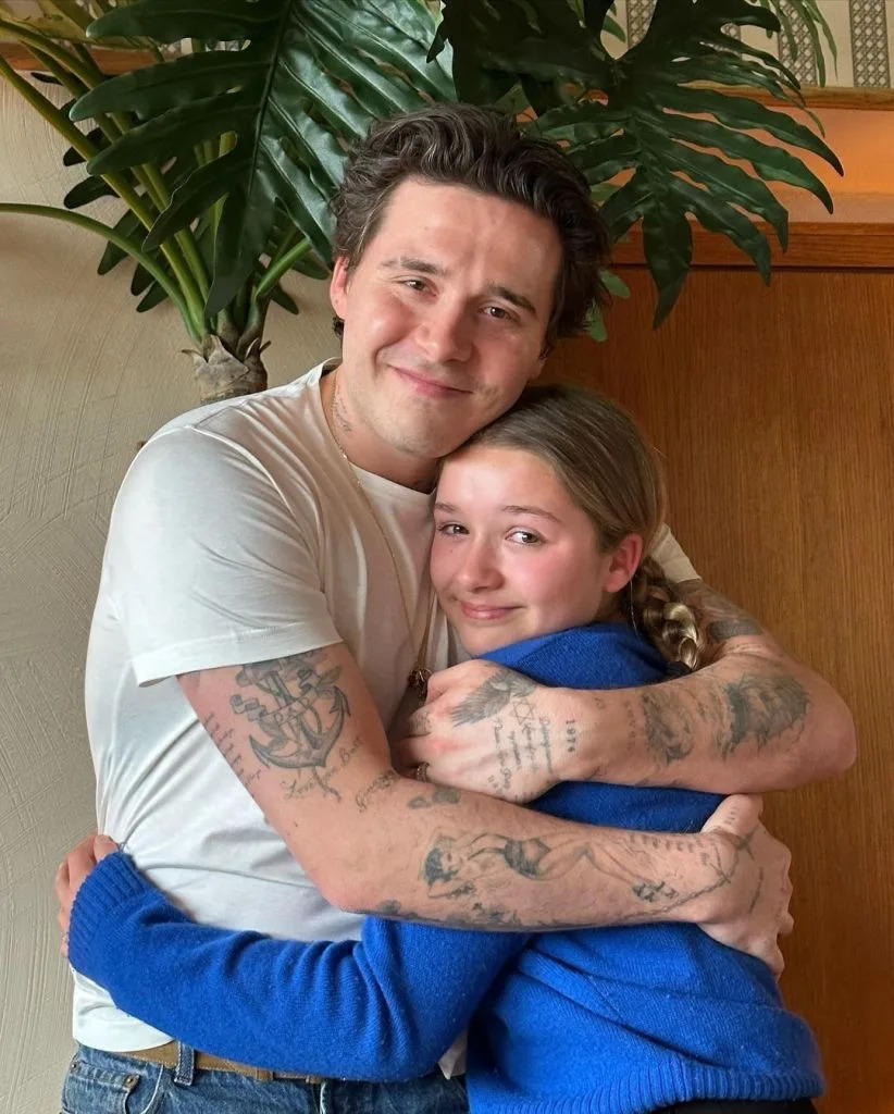 Brooklyn’s tattoo reading “dad” was once very visible on his right arm. victoriabeckham/Instagram